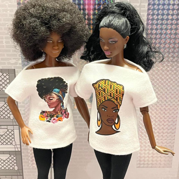 Graphic T-Shirts for Fashion Dolls and Beautiful Curvy Dolls
