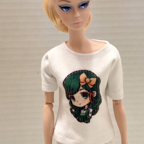 St Patrick's day fashion doll shirt