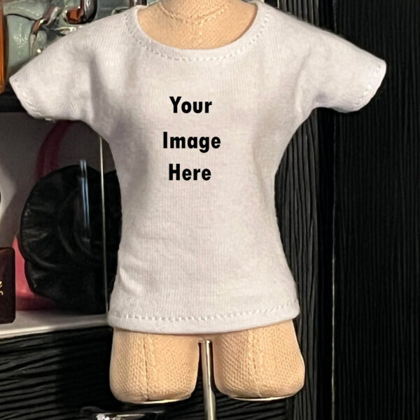 White Custom T-shirts for Fashion Dolls
